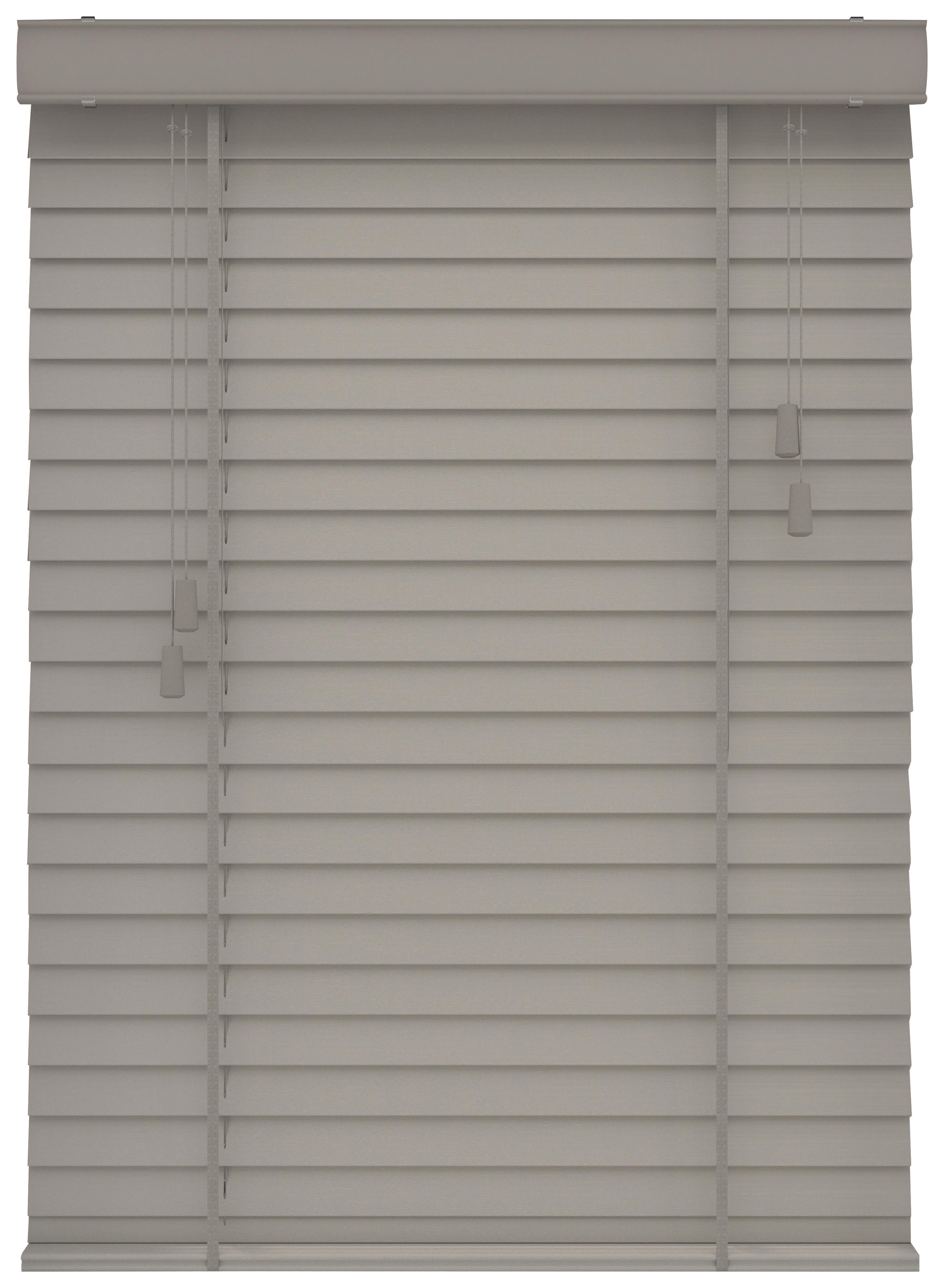 Jalousie Venetian Grau ca. 90x130cm - Grau, Natur, Holz (90/130cm)