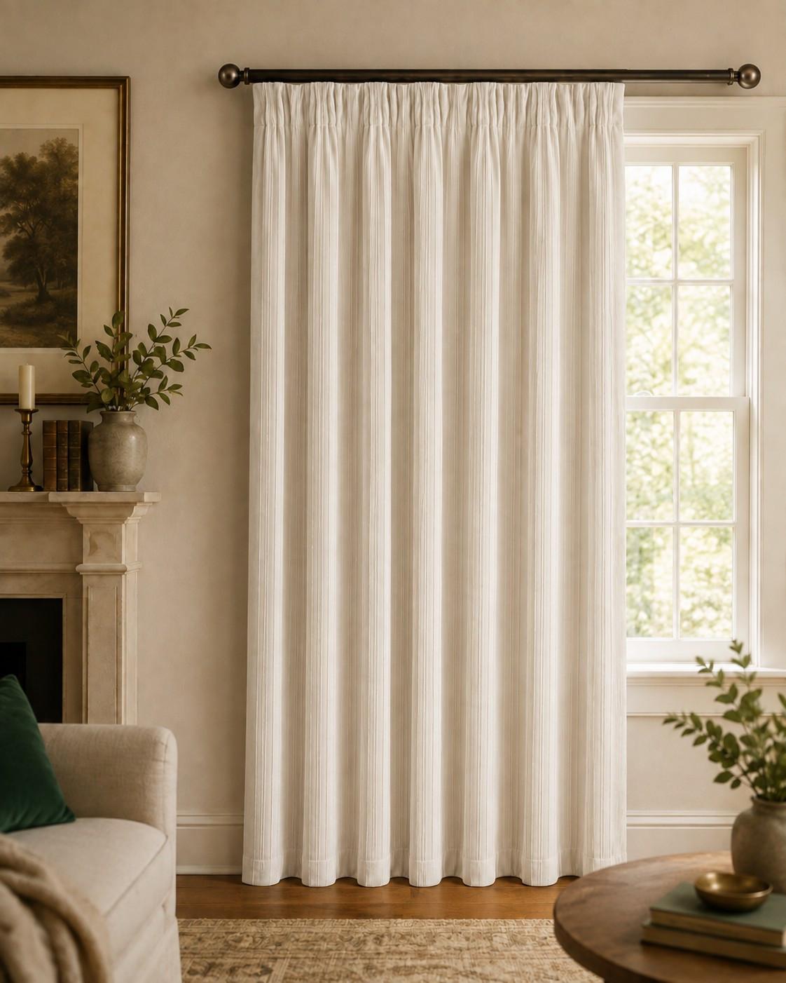 Készfüggöny Deko Samt 140/245 - homokszínű, Modern, textil (140/245cm)