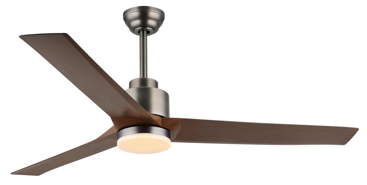 DECKENVENTILATOR 03607 MODESTO - Dunkelgrau/Opal, Konventionell, Kunststoff/Metall (148/48cm) - Globo