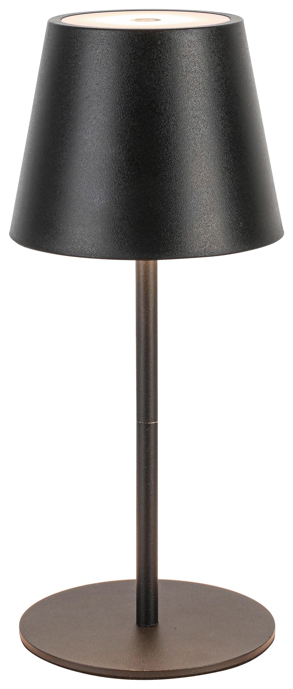 LED-Tischleuchte Noemi Schwarz max. 3 Watt - Schwarz, Konventionell, Kunststoff/Metall (10,6/17-36cm) - Mömax