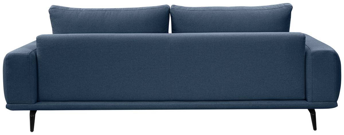 Canapea cu 3 locuri SELENE - albastru închis, Modern, textil (242/89/115cm) - MID.YOU