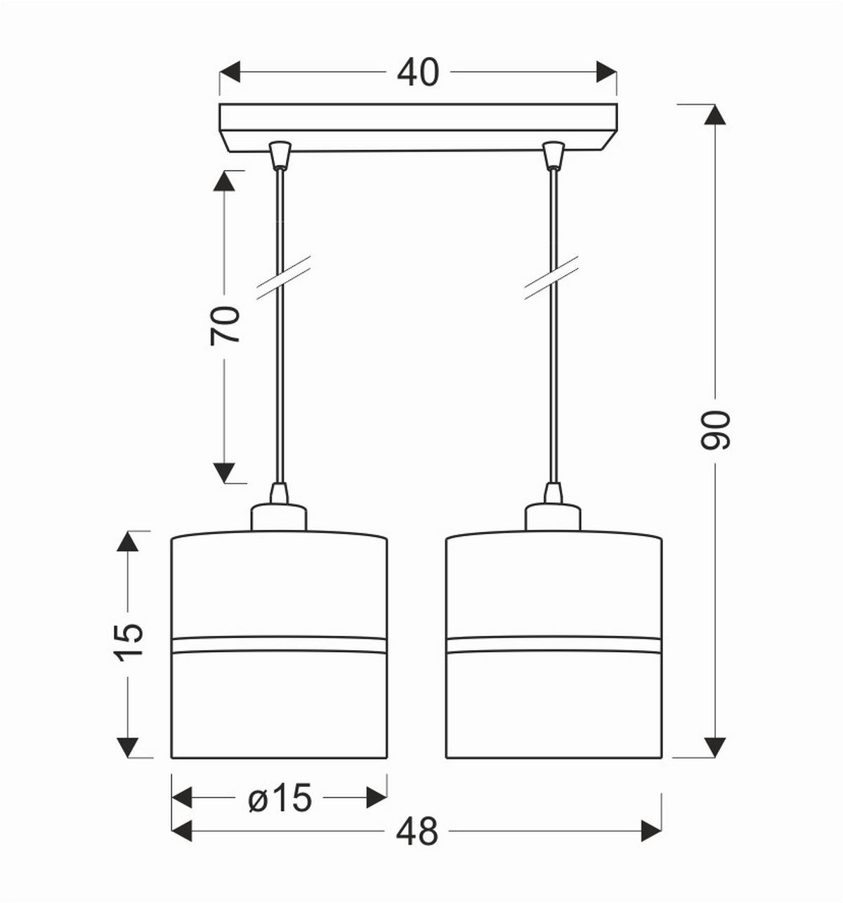 Viseća Svjetiljka Assam - zlatne boje/crna, Konvencionalno, metal/plastika (48/15/90cm)