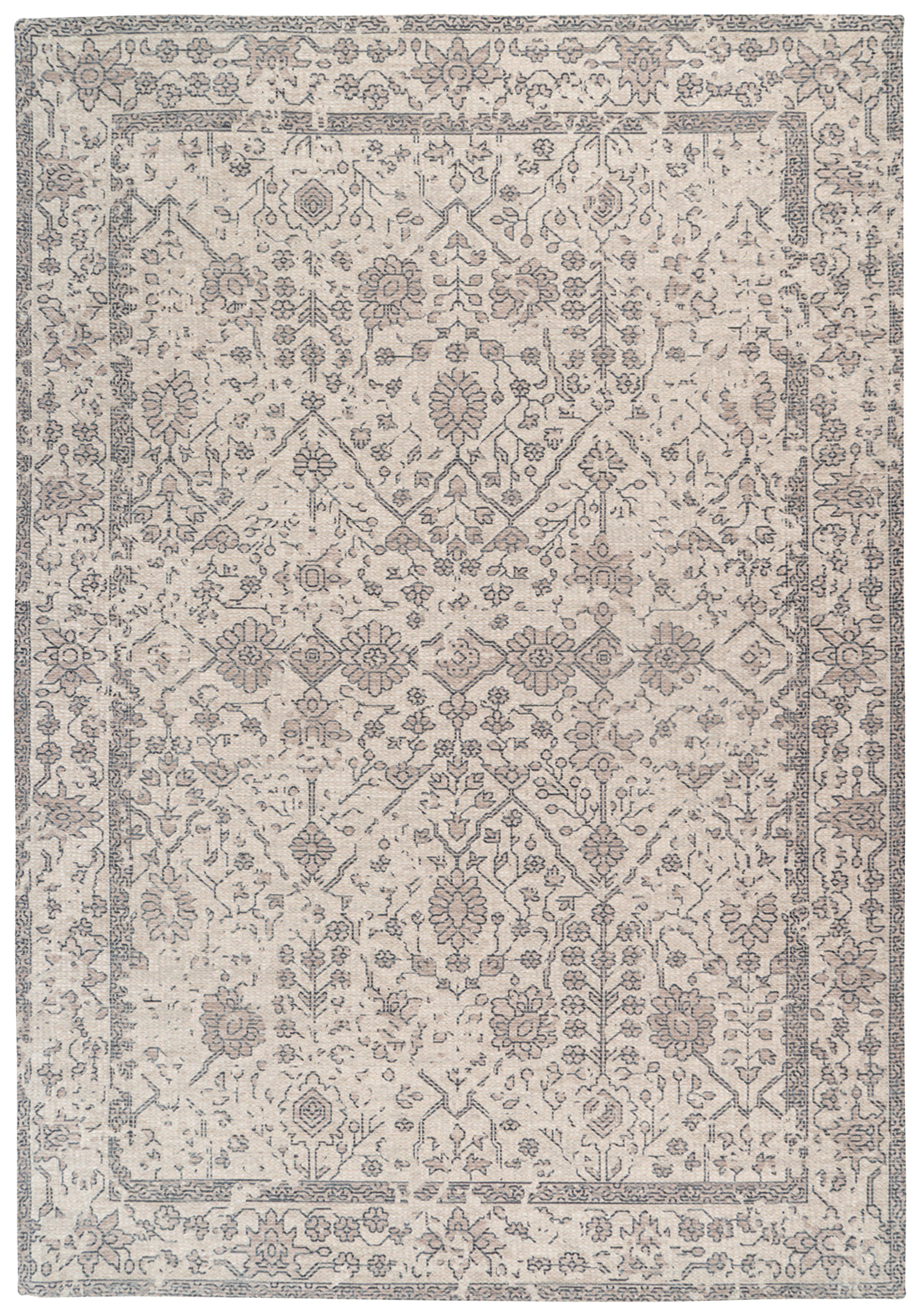 Vintage-teppich Percy 100 - Creme, Konventionell, Textil (160/230cm) - Kayoom