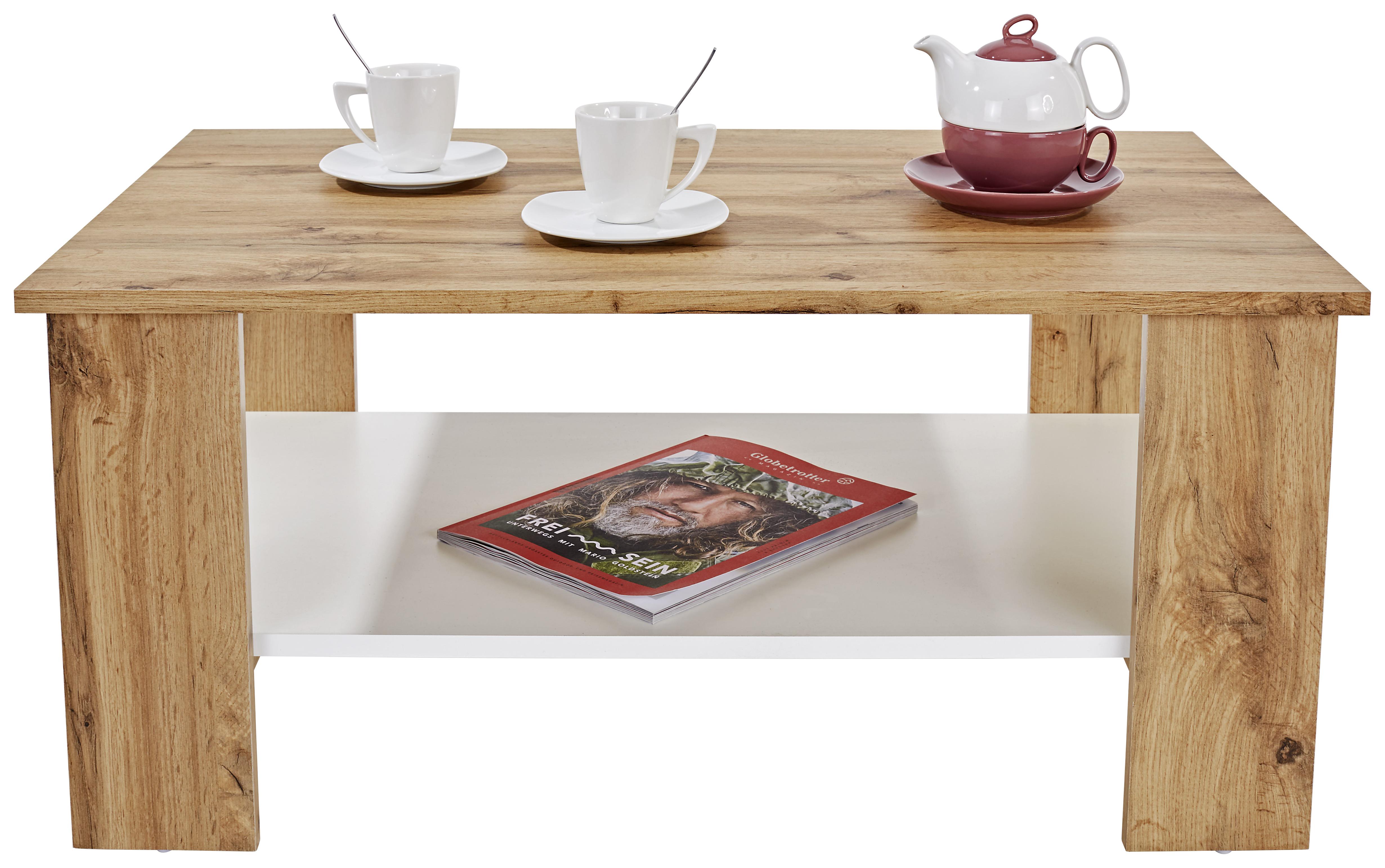 Klubska Miza Paolo - temno siva/bela, Moderno, leseni material (90/41/55cm) - Modern Living