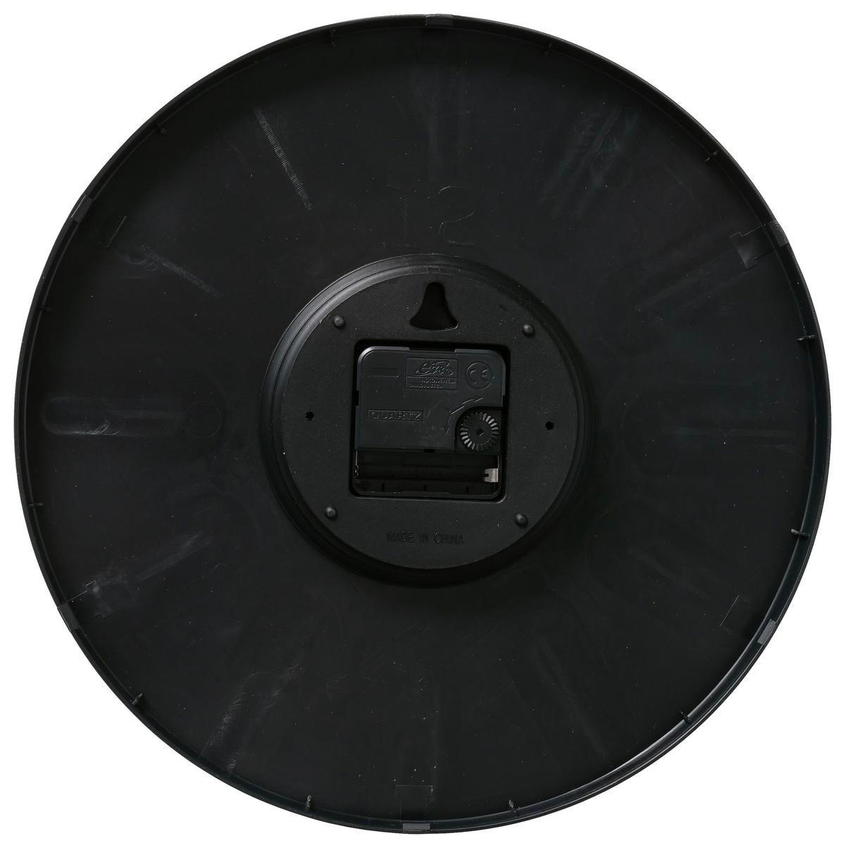 Wanduhr Tempo II Schwarz/Goldfarben - Goldfarben/Schwarz, Basics, Kunststoff (30/3,5cm) - Mömax