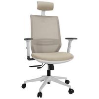 Pisarniški Stol Profondo Pro W, Bež - bela/bež, Basics, umetna masa/tekstil (70/117/62cm) - MID.YOU