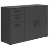 Komoda Multi - boje grafita/crna, Moderno, drvni materijal/plastika (120/83/40cm) - Modern Living