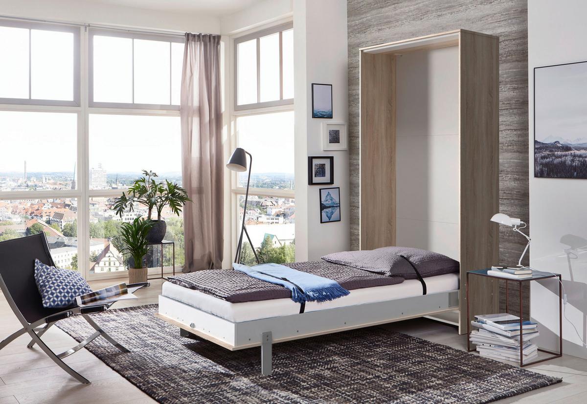 Klappbett Juist ca. 90x200 cm Eiche - Eichefarben, KONVENTIONELL, Holz/Holzwerkstoff (90/200cm) - MID.YOU