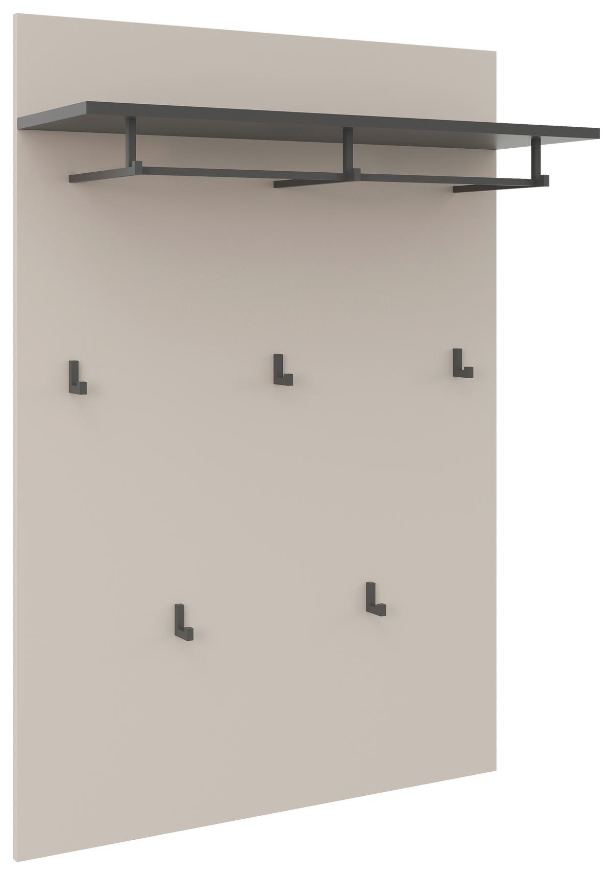 PANEL DO PRZEDPOKOJU LINE - antracytowy/kaszmir, Modern, materiał drewnopochodny (80/115/27cm) - Xora