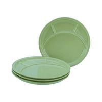 Krožnik Za Fondi Universal Green, 4-Delni - zelena, Basics, keramika (27cm) - Creatable