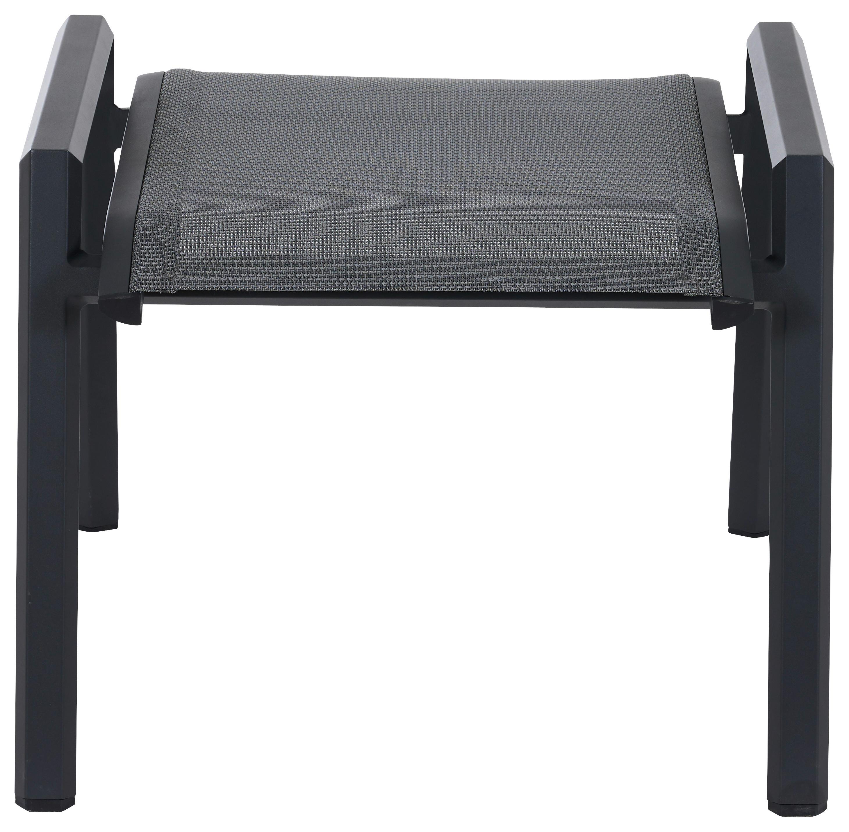 Gartenhocker Tauro Anthrazit - Anthrazit, Basics, Kunststoff/Metall (59/47/56,5cm) - Siena Garden