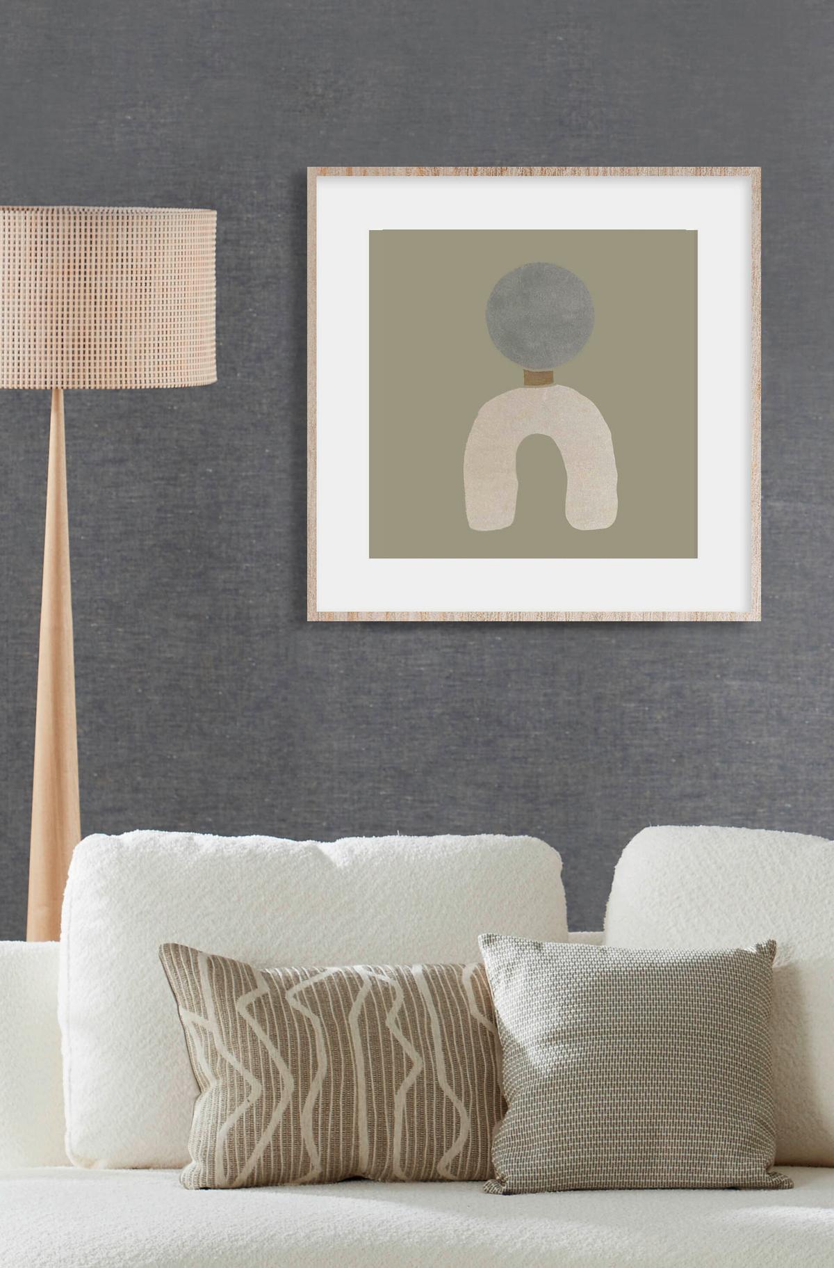 BILD feel-good-003-74x74-frx-frbl - Beige/Naturfarben, Basics, Holz/Kunststoff (74/74/10cm)