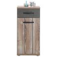 Unterschrank Kiefer/beton - Dunkelgrau/Schwarz, MODERN, Holzwerkstoff/Kunststoff (41/87/35cm) - MÖMAX modern living
