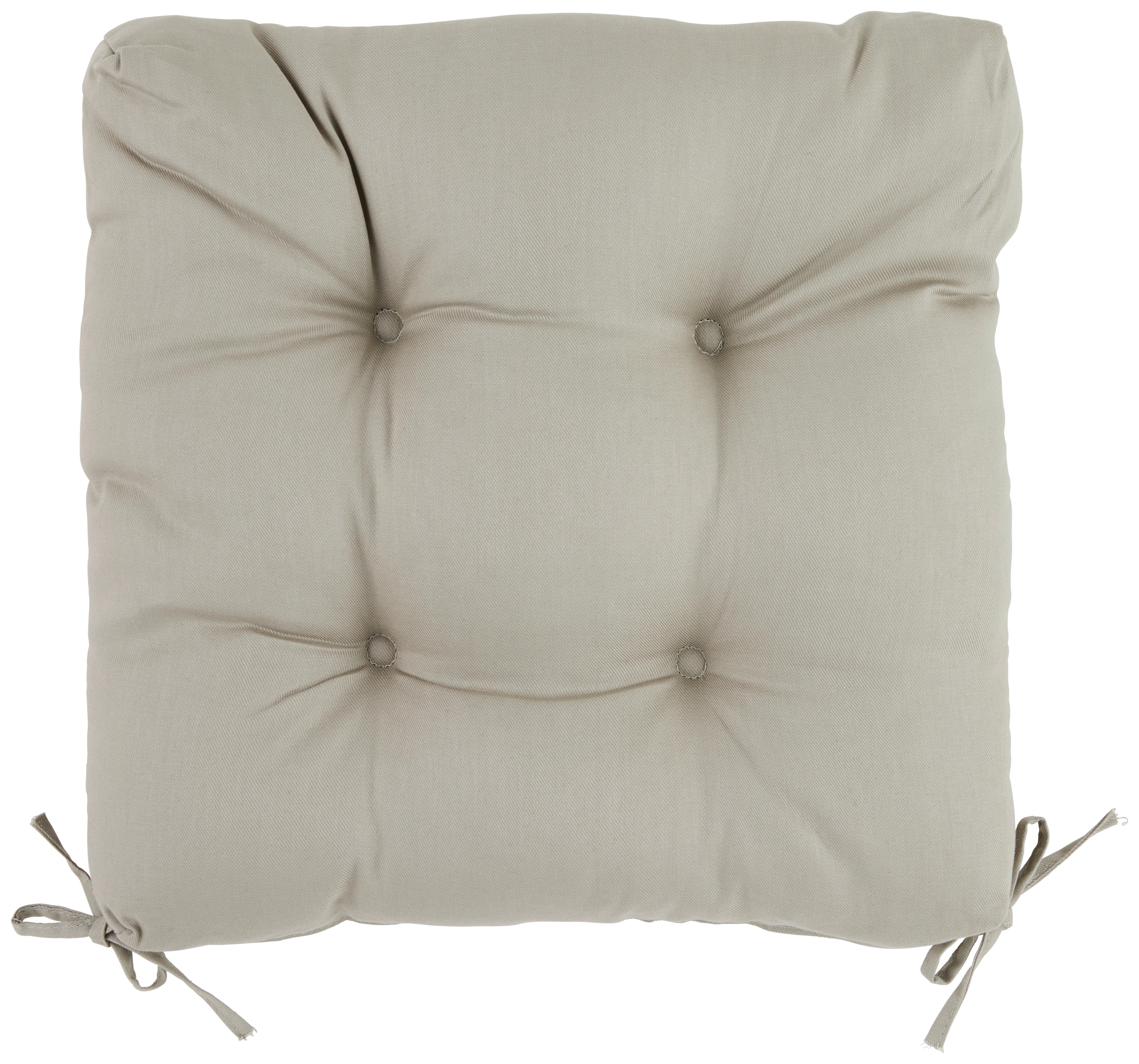 Sitzkissen Elli Beige ca. 40x40cm - Beige, Textil (40/40/7cm) - Mömax