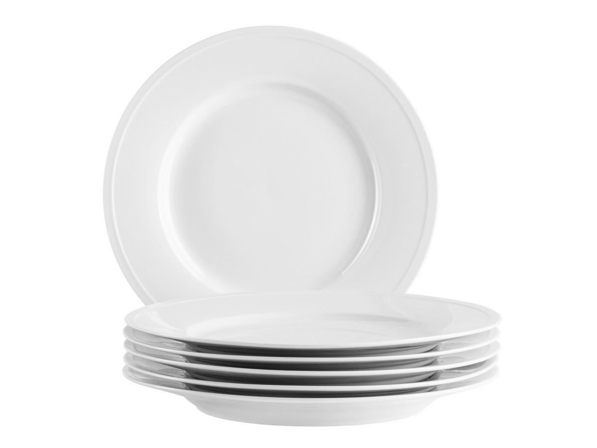 TELLERSET ARLONA - Weiss, Basics, Keramik - Mäser