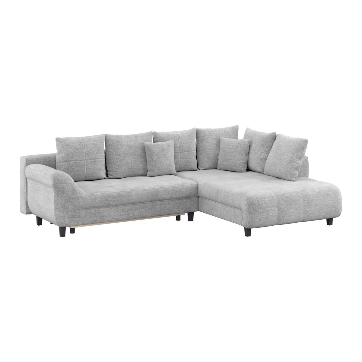 Kutna Garnitura Mendoza - crna/sivo-bež, Konvencionalno, tekstil (309/197cm) - Modern Living