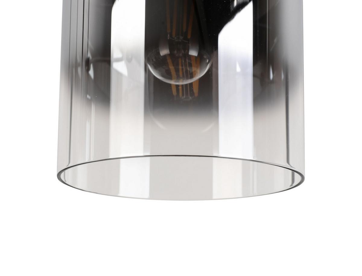 LAMPA WISZĄCA VASO - czarny/kolor chromowy, Design, metal/szkło (86/34/120cm) - Novel