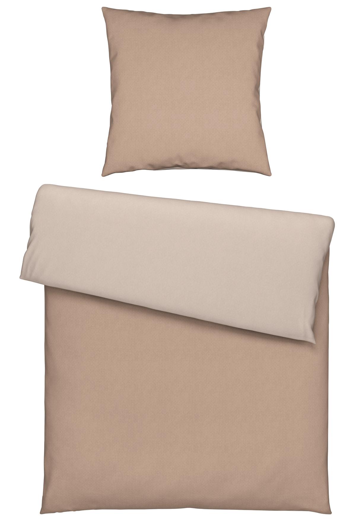 Bettwäsche Charlene in Beige ca. 135x200cm - Beige, KONVENTIONELL, Textil (135/200cm) - Modern Living