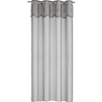 ZASŁONA NA PRZELOTKACH AMALIE - jasnoszary, Romantik / Landhaus, tkanina (140/245cm) - Bessagi Home