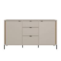 Komoda Seravel - boje hrasta/boje pijeska, Natur, drvni materijal/metal (158,8/87,2/41,5cm) - Modern Living