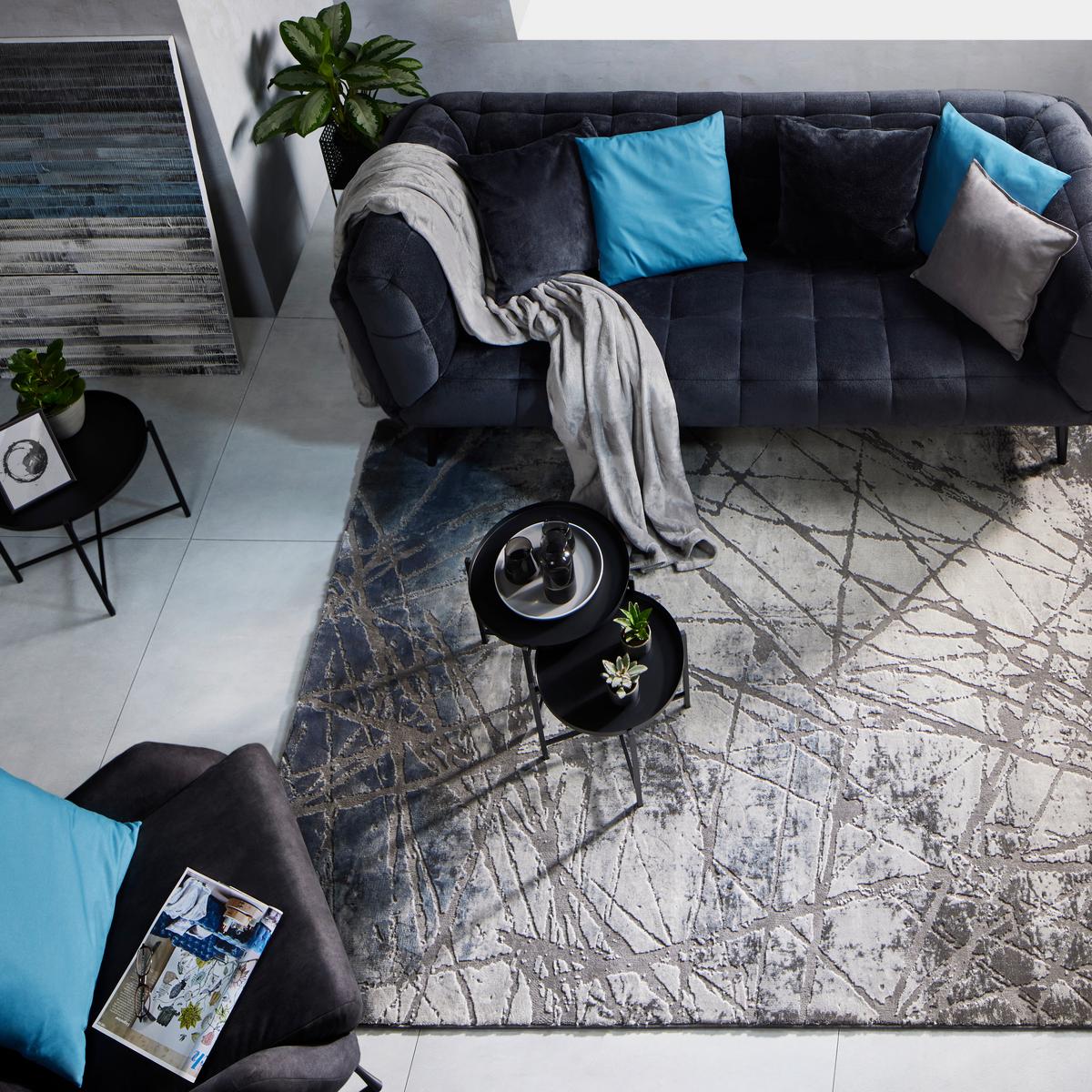 Webteppich Manchester 4 Grau ca. 200x290cm - Grau, MODERN, Textil (200/290cm) - Mömax