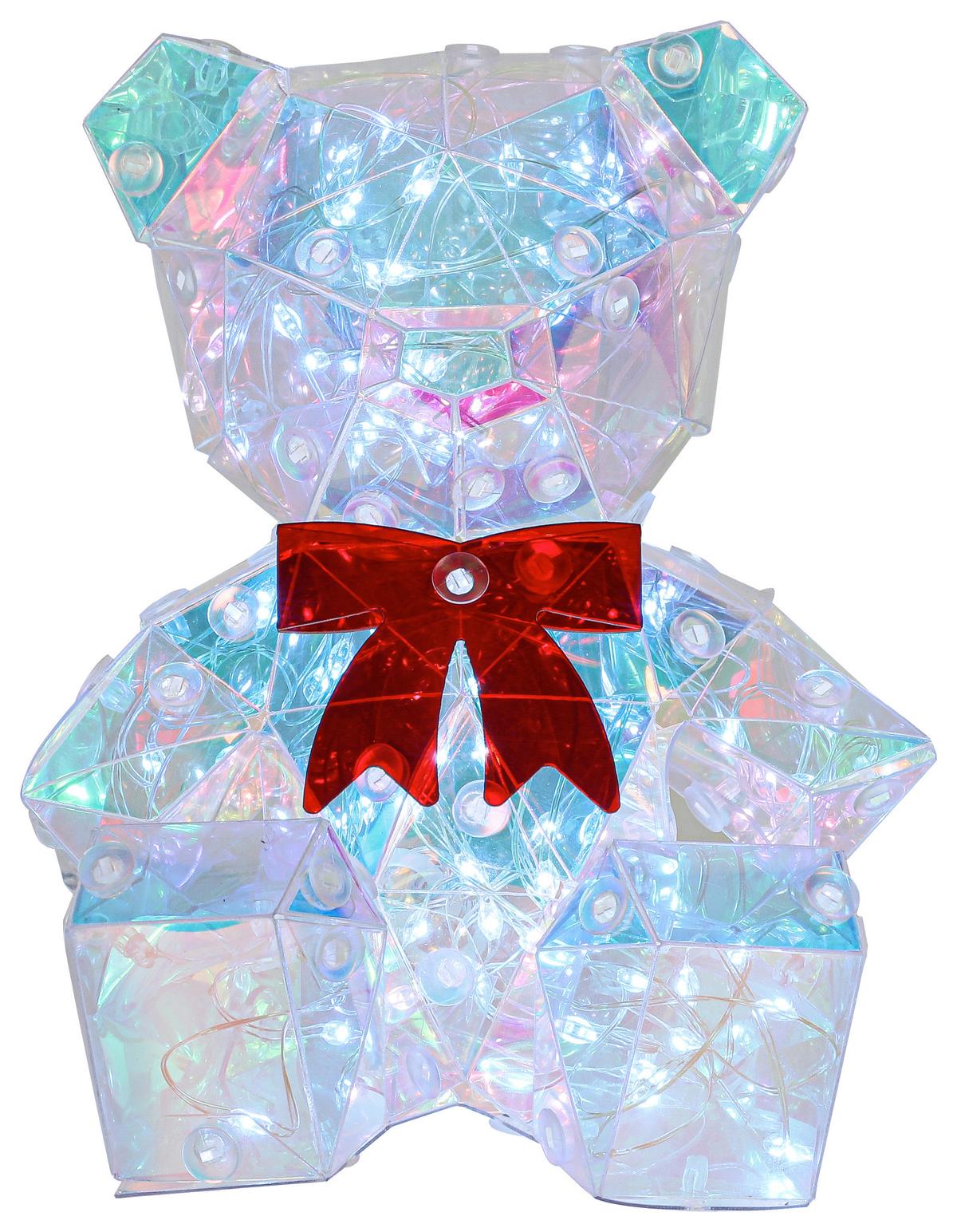 LED-Dekoleuchte Giga Pearl Effekt max. 1,6 Watt - Transparent/Rot, MODERN, Kunststoff (11/11,5/13,5cm) - Mömax