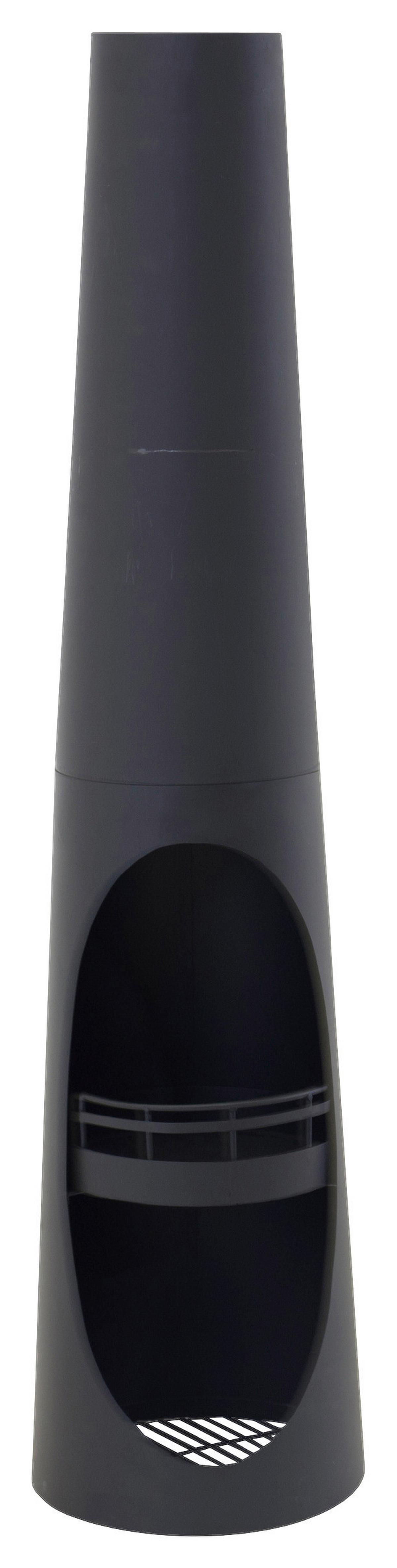 Feuerstelle Bastian ca. 33x135x33 cm Schwarz - Schwarz, KONVENTIONELL, Metall (33/135/33cm) - Gardenson