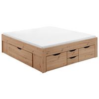 Stauraumbett Noah in Eiche Artisan ca. 180x200cm - Eiche Artisan, KONVENTIONELL, Holzwerkstoff (180/200cm) - Mömax