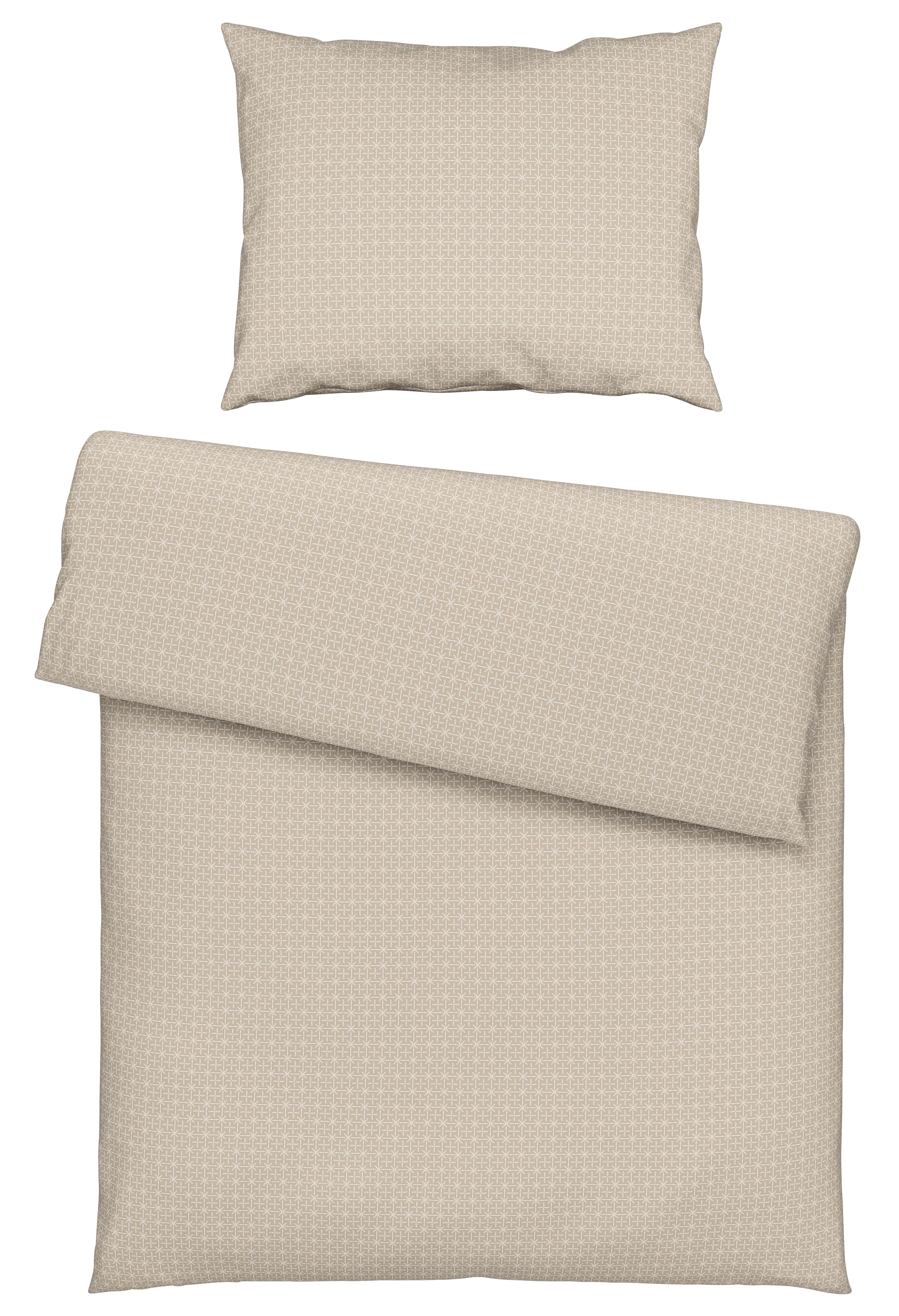 Ágyneműhuzat-garnitúra Laura - bézs, Konventionell, textil (140/200cm) - Modern Living