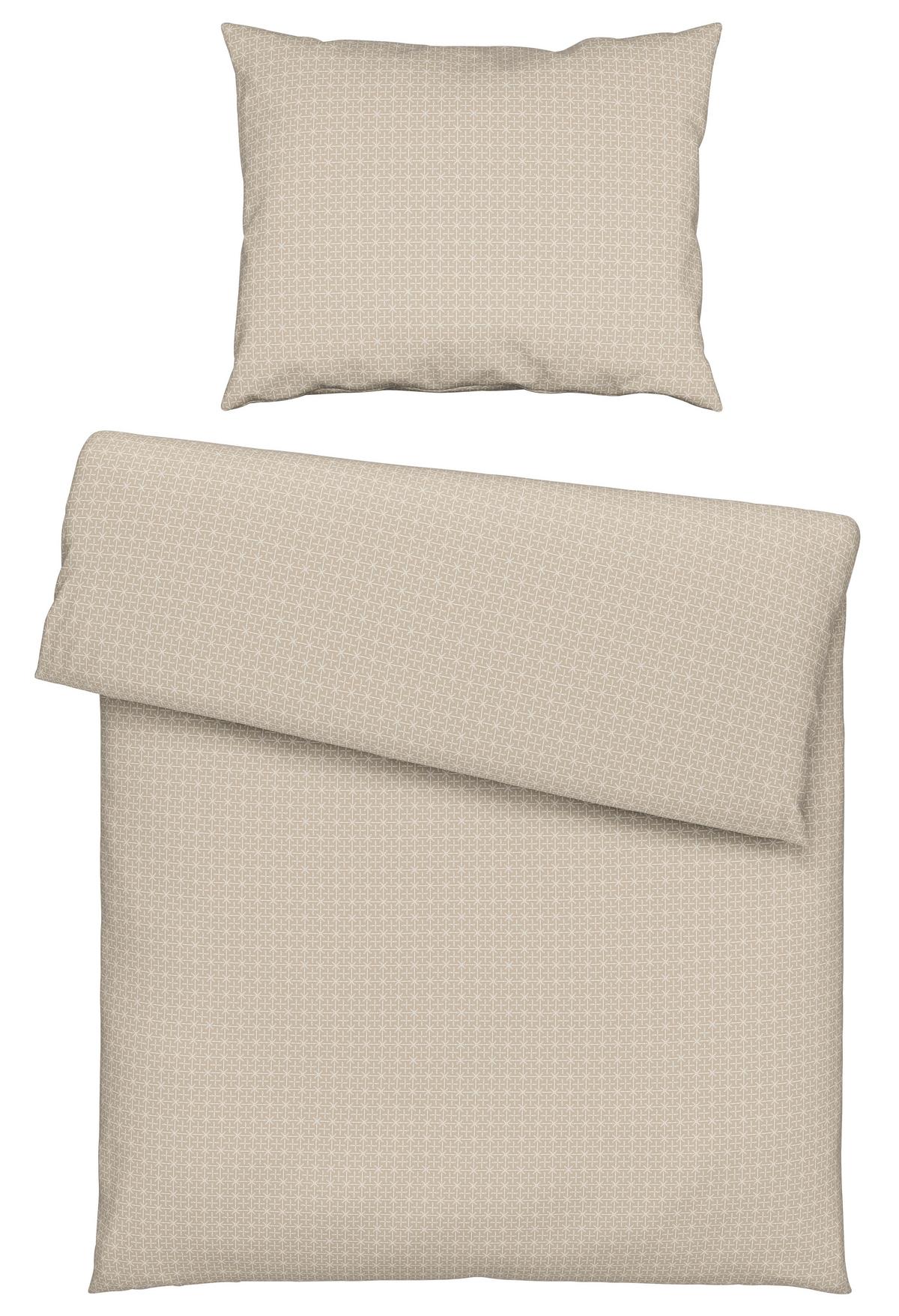 Ágyneműhuzat-garnitúra Laura - bézs, Konventionell, textil (140/200cm) - Modern Living