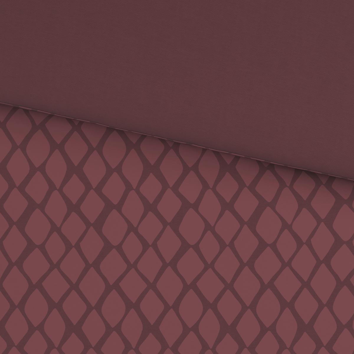 POŚCIEL DWUSTRONNA SNAKO - wiśniowoczerwony, Design, tkanina (155/220cm) - Dieter Knoll