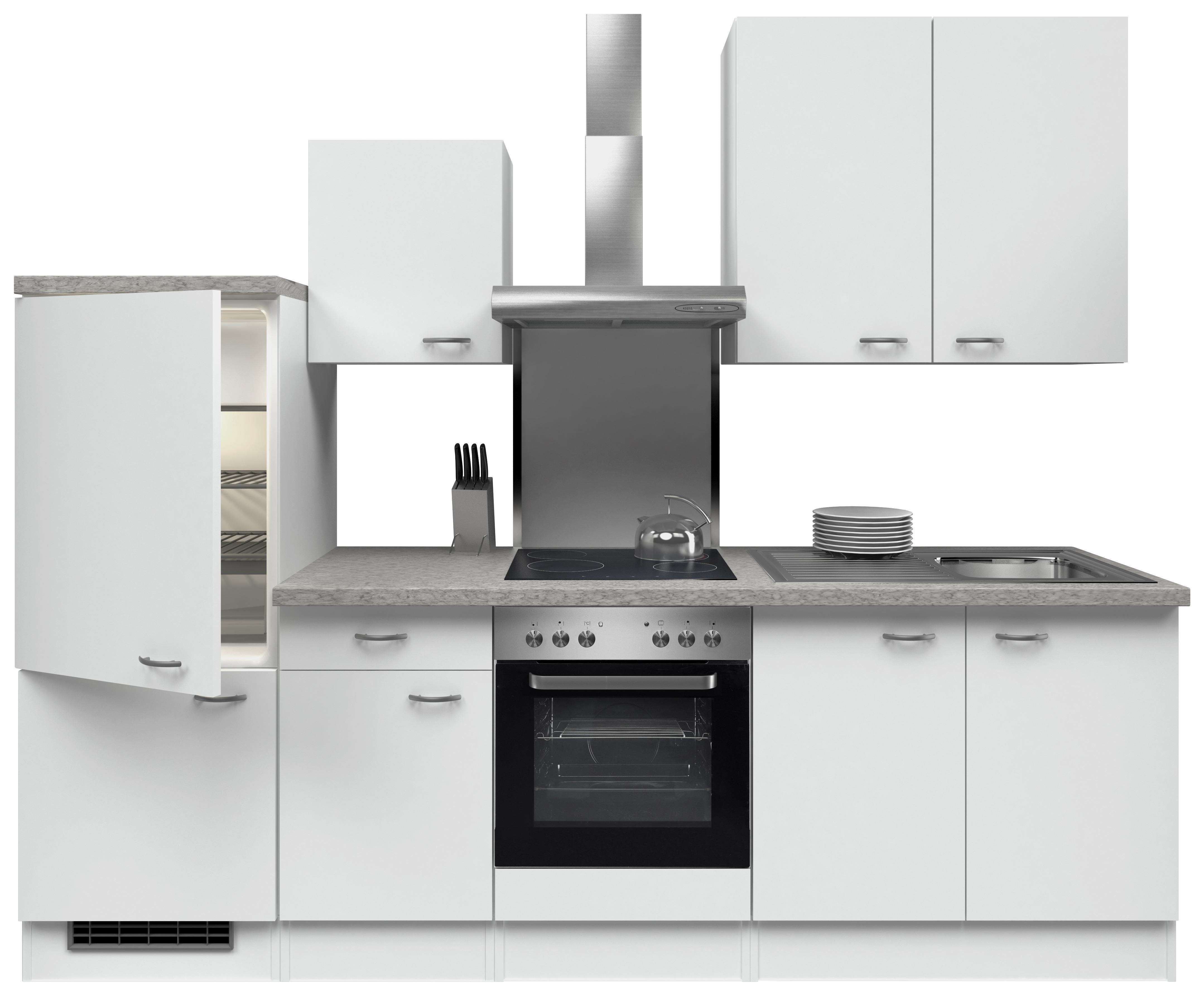 Kuhinjski Blok Wito 270-2205-002 - bijela/boje oplemenjenog čelika, Modern, drvni materijal/plastika (270cm) - MID.YOU