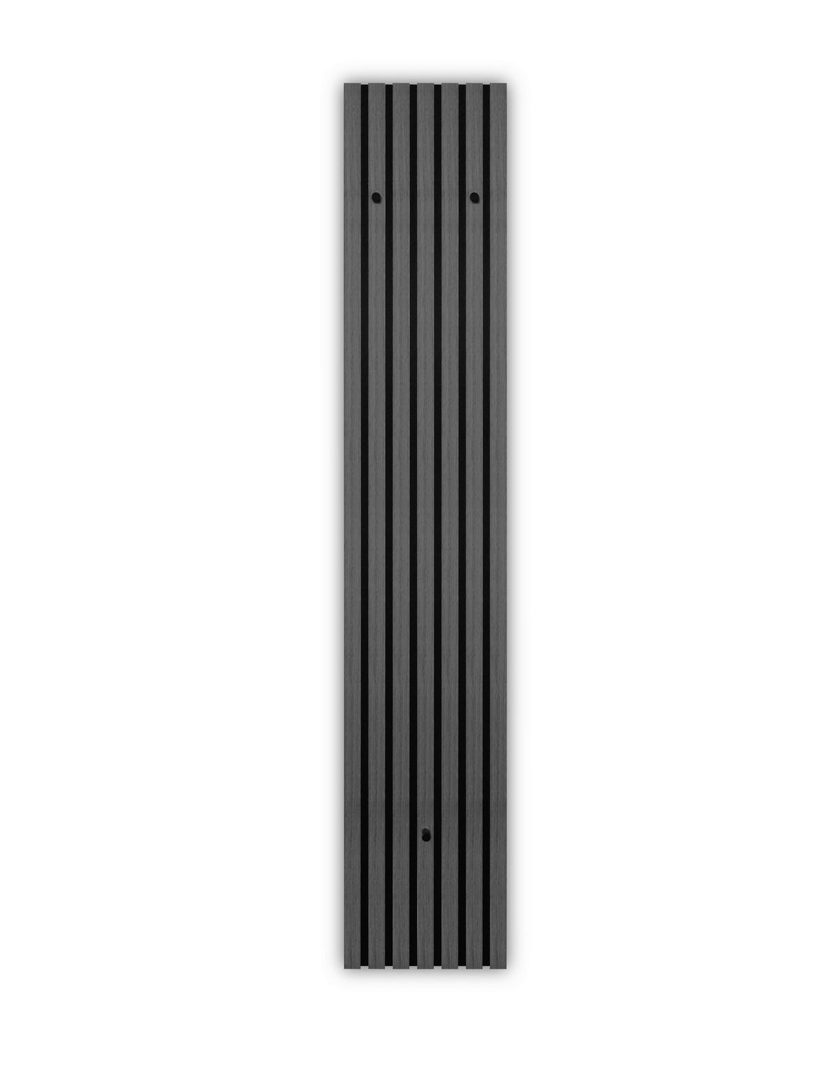 PANEL DO PRZEDPOKOJU GABI - czarny/szary, Modern, materiał drewnopochodny/tkanina (25/160/7cm) - Xora