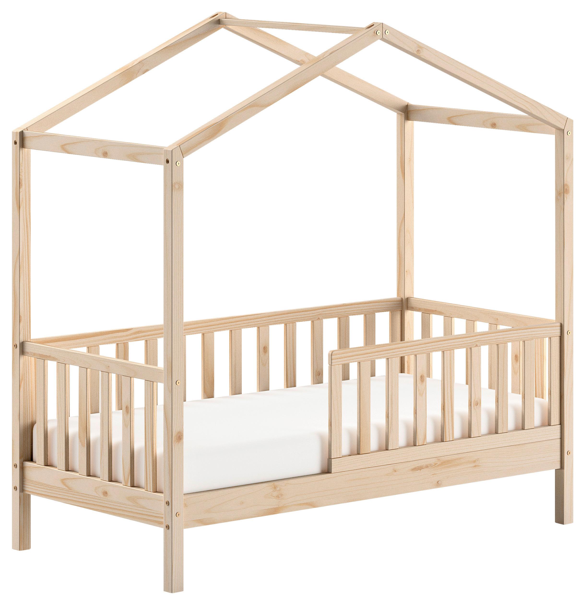 Hausbett Junior ca. 70x140 cm Naturfarben - Naturfarben/Kieferfarben, MODERN, Holz (70/140cm) - MID.YOU