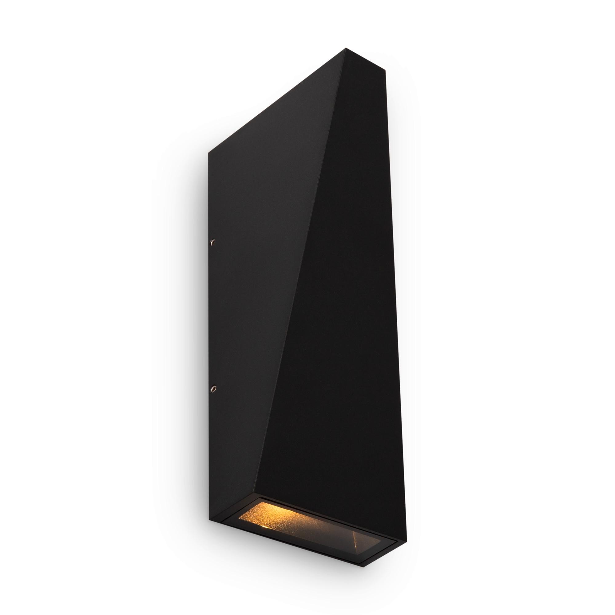 Außenwandleuchte Times Square Schwarz max. 6 Watt - Schwarz, Trend, Metall (20/9/9cm) - MAYTONI