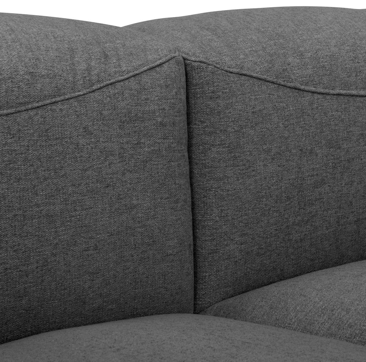 ECKSOFA LENA - Anthrazit, Design, Kunststoff/Textil (175/350cm) - Max Winzer