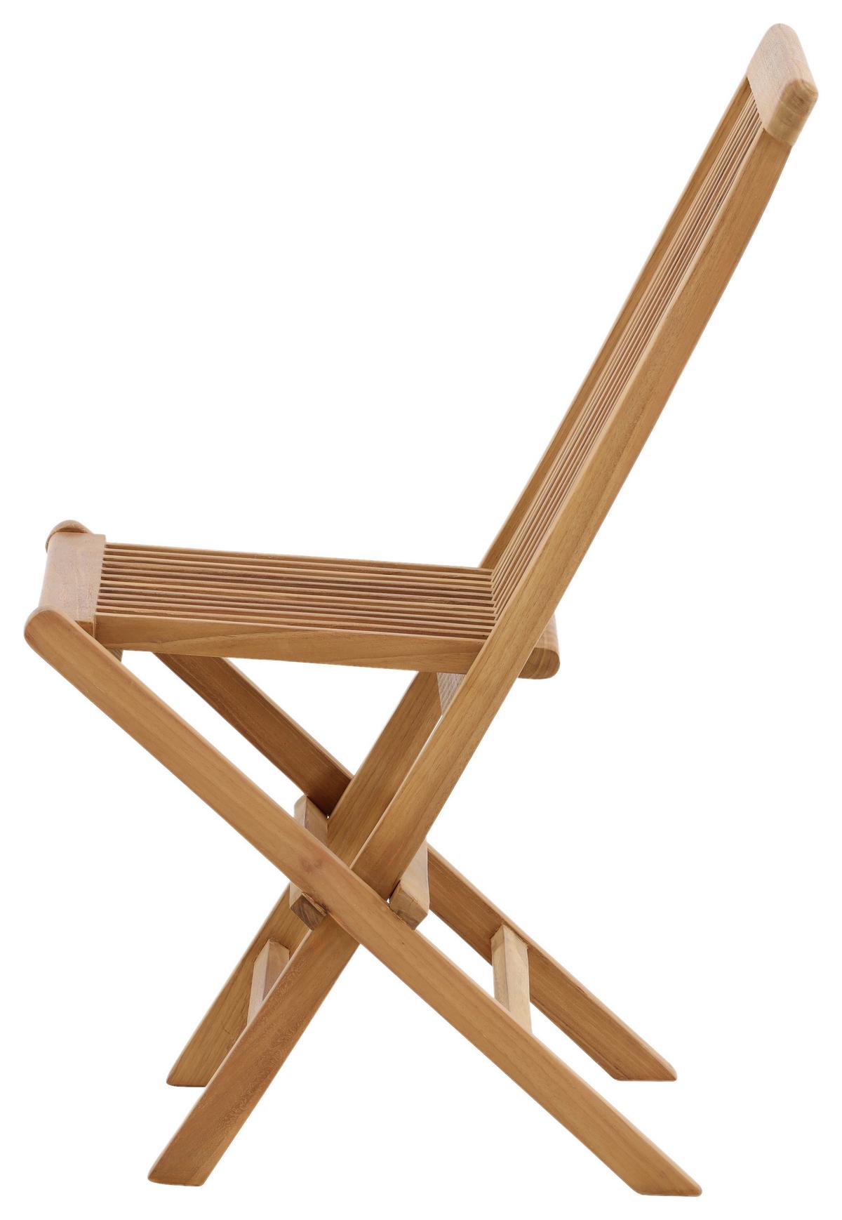 Klappstuhl 2er-Set KENYA - Teakfarben, KONVENTIONELL, Holz (47/89/62cm) - Gardenson