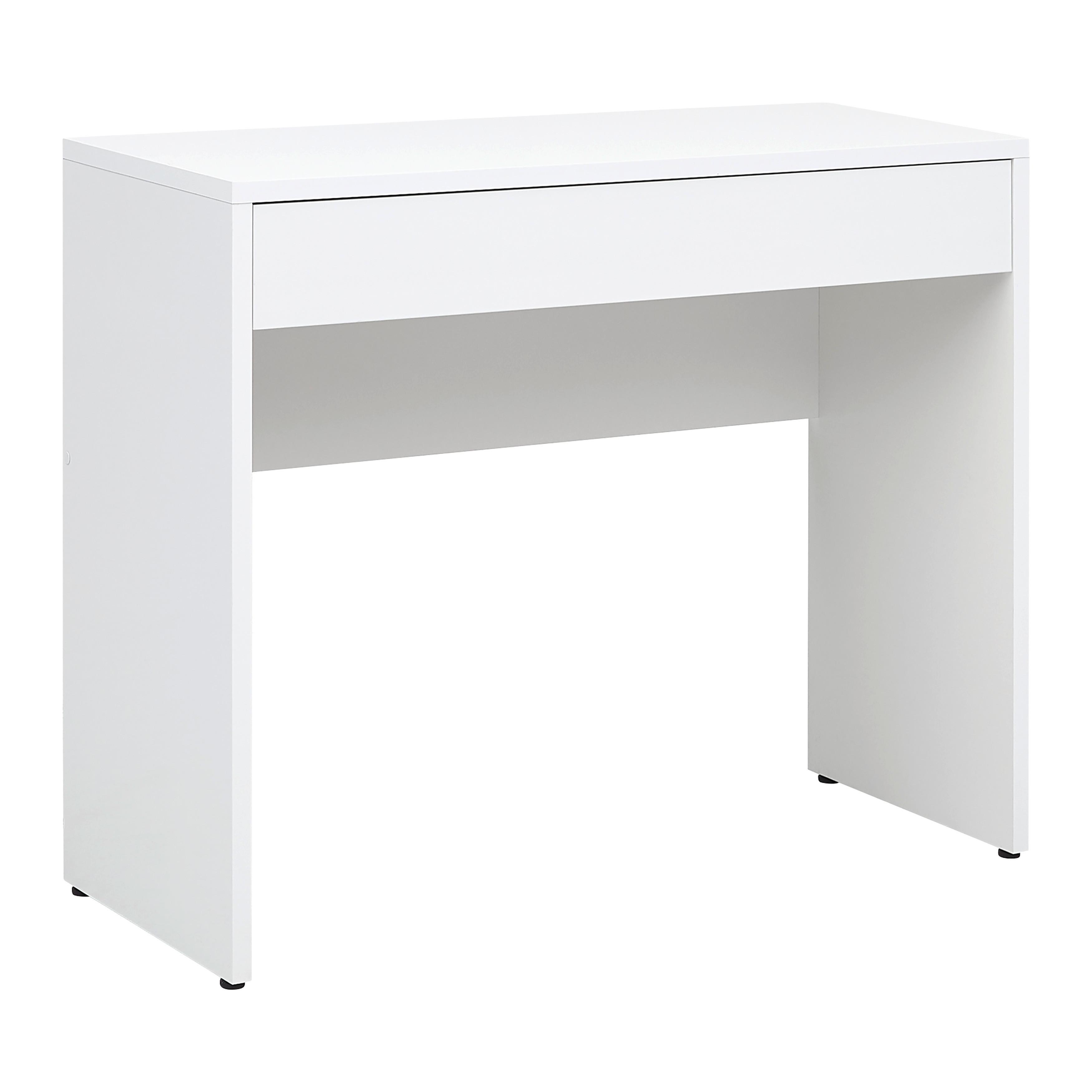 Schreibtisch Espresso Weiß - Weiß, MODERN, Holzwerkstoff (100/81,4/40,5cm) - Mömax