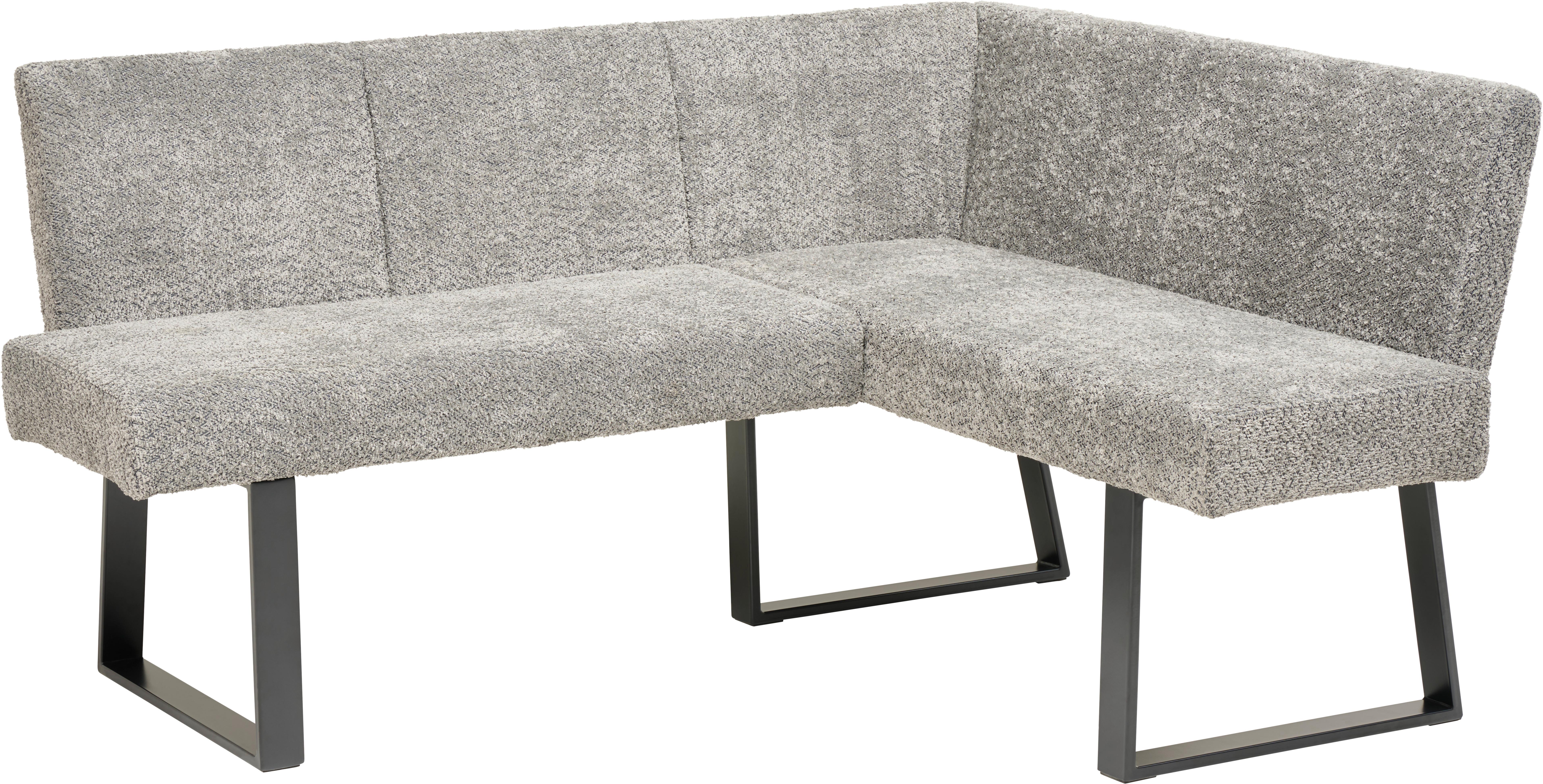 ŁAWKA NAROŻNA TERRI - czarny/szary, Konventionell, metal/tkanina (160/130cm) - MID.YOU