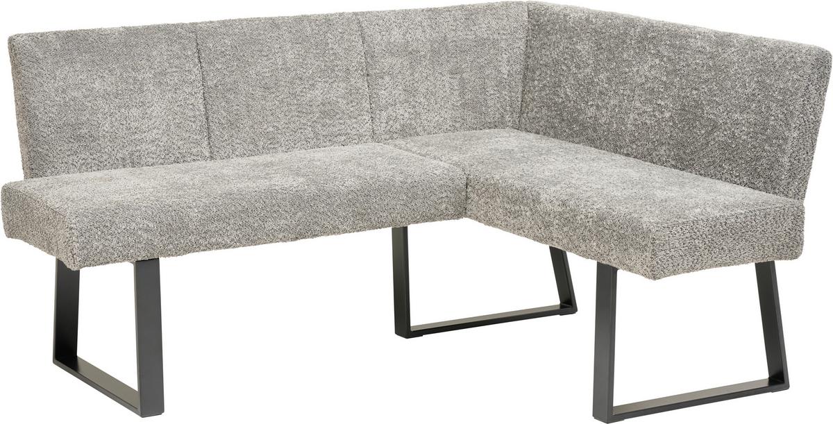 ŁAWKA NAROŻNA TERRI - czarny/szary, Konventionell, metal/tkanina (160/130cm) - MID.YOU