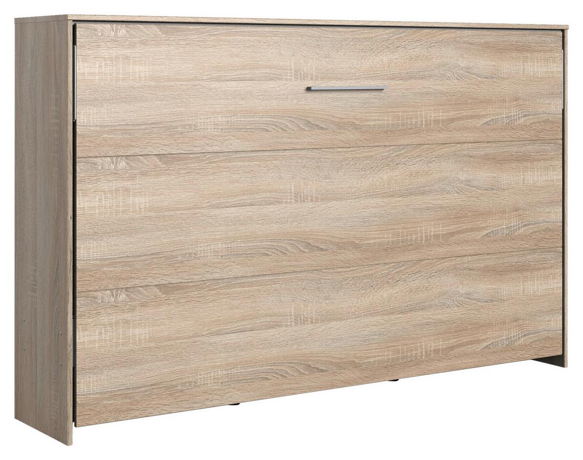 Klappbett Juist ca. 120x200 cm Eiche - Eichefarben, KONVENTIONELL, Holz/Holzwerkstoff (120/200cm) - MID.YOU