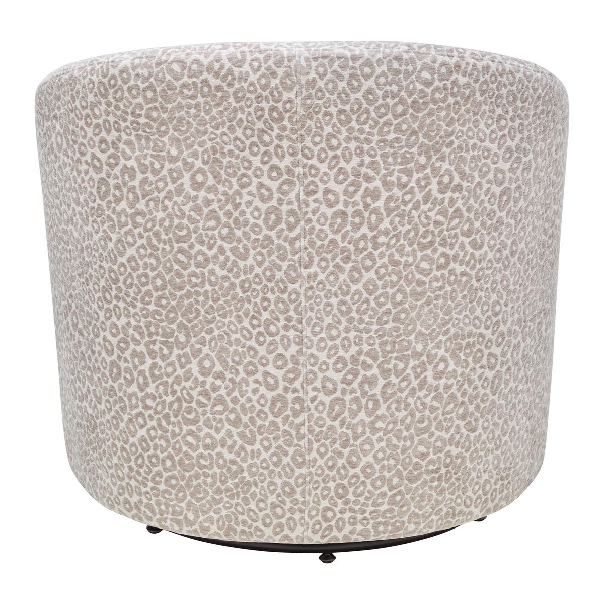 Designsessel Baca Beige/Schwarz drehbar - Beige/Schwarz, LIFESTYLE, Holz/Textil (73/73/78cm) - Mömax