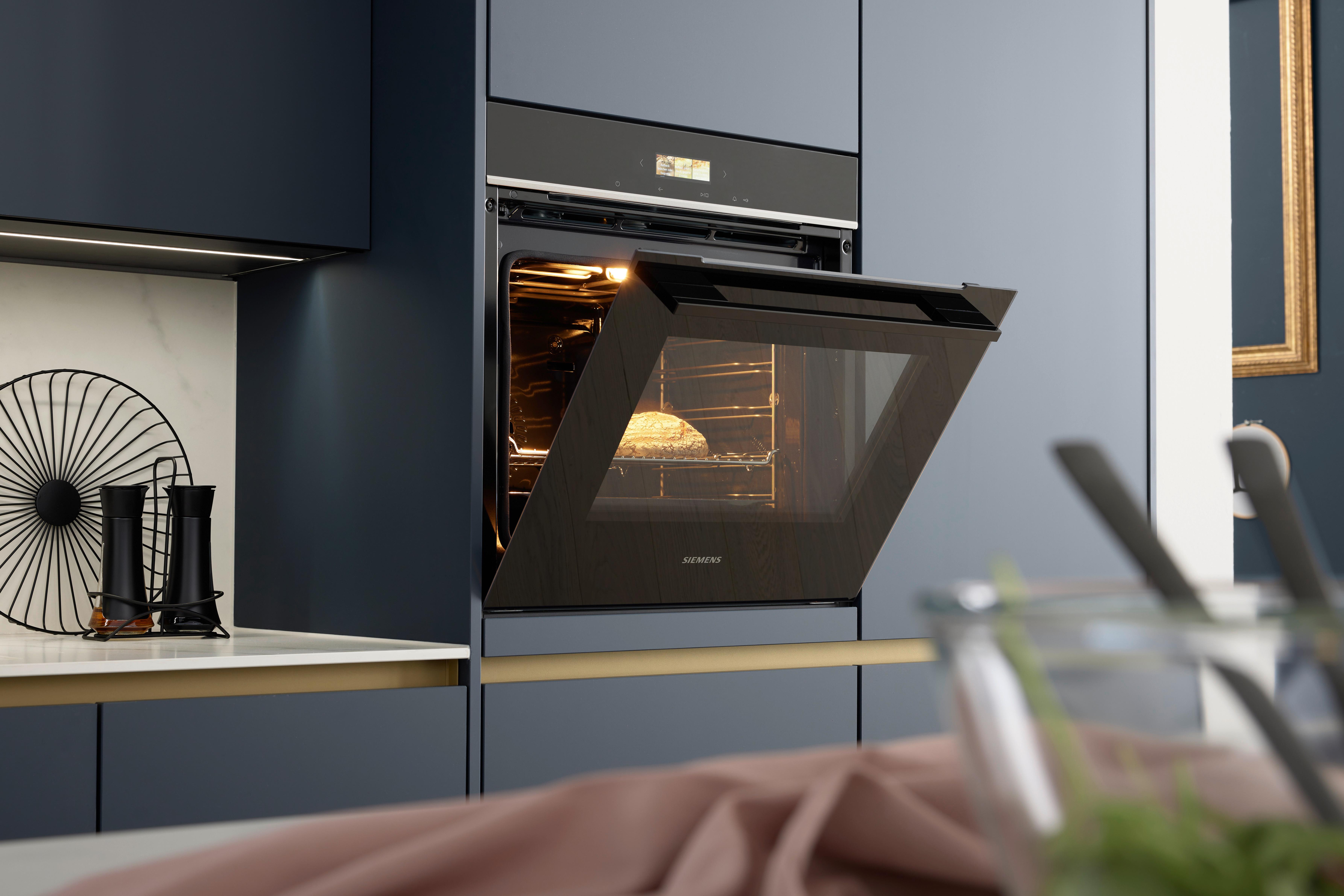 Kuhinja Easytouch - plava, Moderno, drvni materijal (275/190cm) - Nobilia