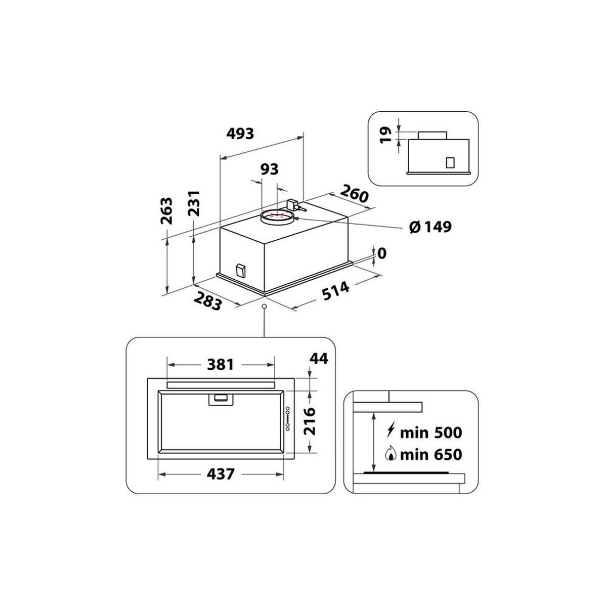 Páraelszívó Wcth 63f Leb X - Basics (51,4/25,1/28,3cm) - Whirlpool