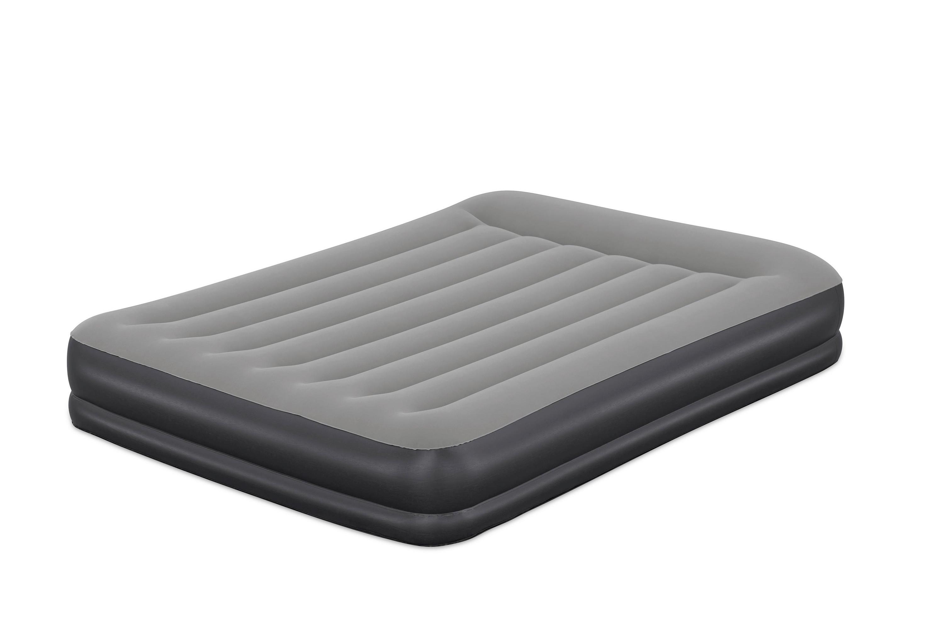 Luftbett Ronny Grau/Dunkelblau - Grau, Kunststoff (203/152/36cm) - Bestway