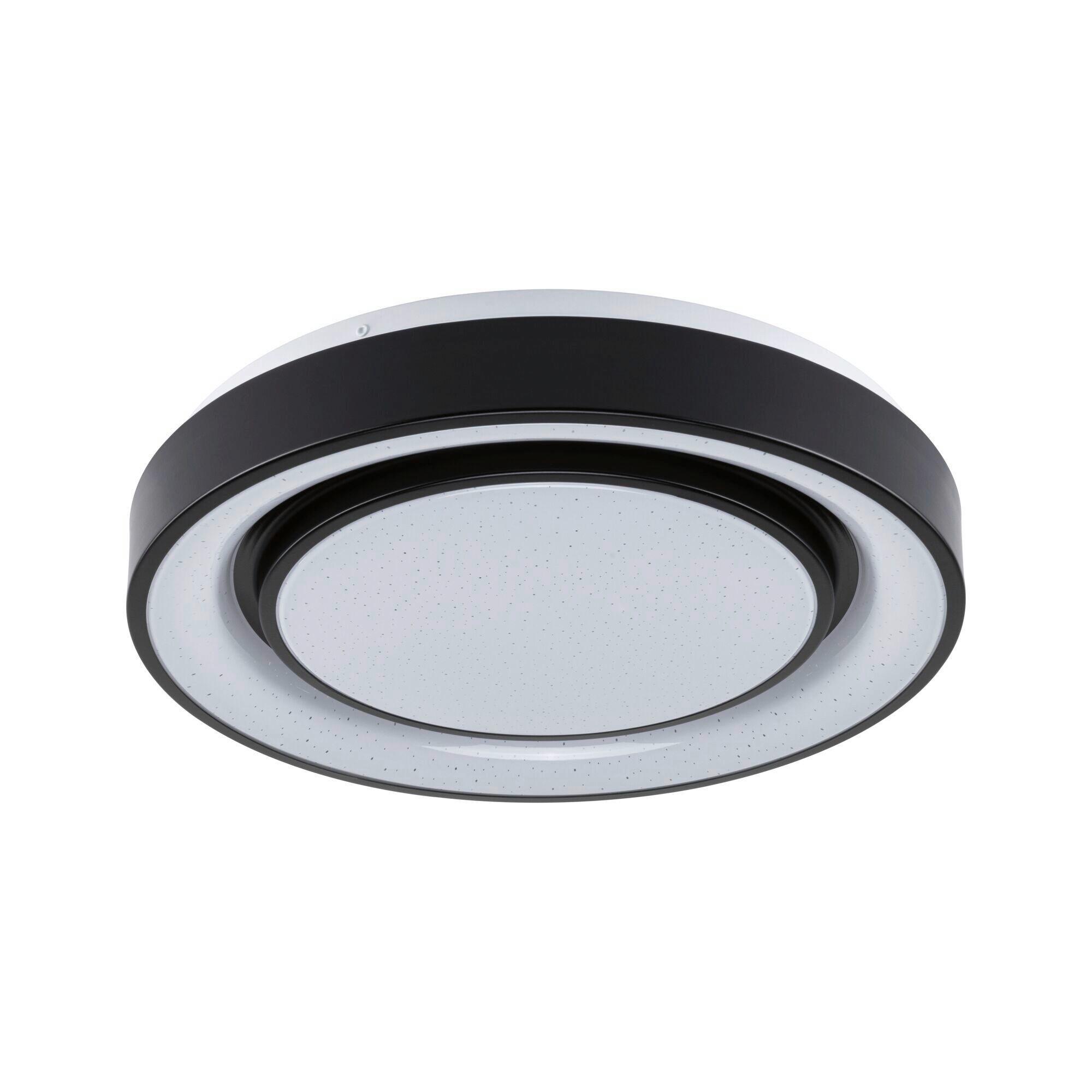 Deckenleuchte Rainbow in Schwarz/Weiß max. 22 Watt - Schwarz/Weiß, Basics, Kunststoff/Metall (37,5/7cm) - Paulmann