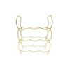 Regal Za Vino Giovanni - zlatne boje, metal (32,5/49/14cm) - Modern Living