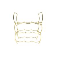 Raft pentru vin Giovanni - auriu, metal (32,5/49/14cm) - Modern Living