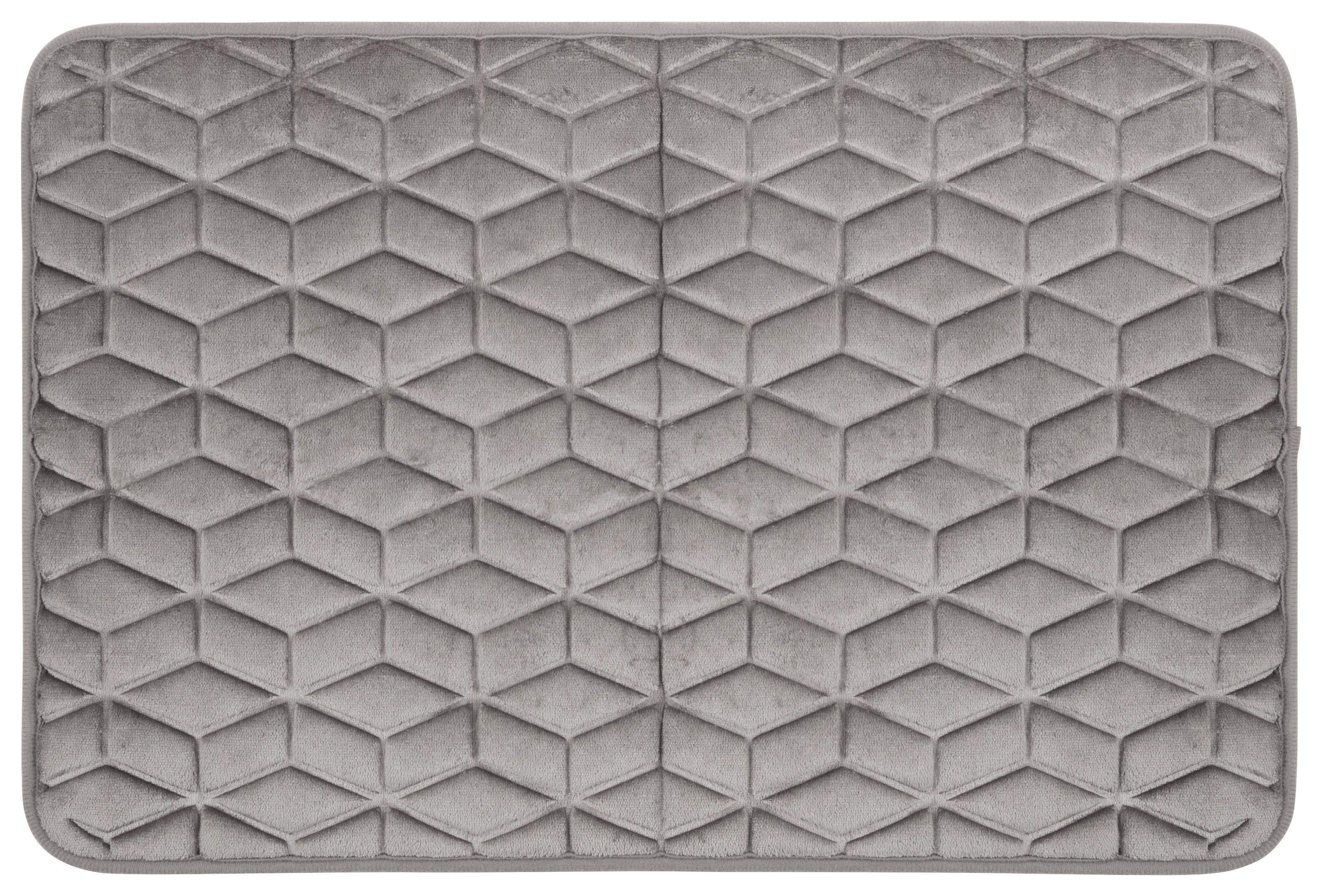 Badematte Conny in Grau ca. 40x60cm - Grau, KONVENTIONELL, Textil (40/60cm) - Modern Living