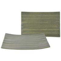 Set Podstavkov Street Banana Leaf, 2-Delni - zelena, Basics, keramika (15/24cm) - Creatable